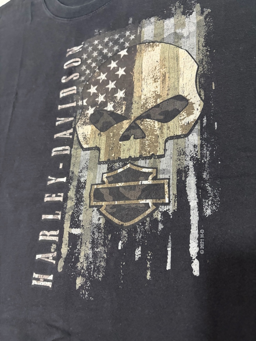 Harley-Davidson Men's Black XL T-Shirt Vintage Brandon Florida USA Motorcycle - Picture 3 of 4